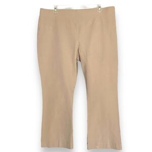 NEW a new day Size 18 Side Zip Closure Kick Flare Crop Pants Cotton Spandex